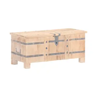VidaXL - Opbergkist - 90x40x40 - Cm - Massief - Acaciahout