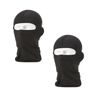 Motor Bivakmuts / Balaclava Zwart - 2 Stuks - One Size