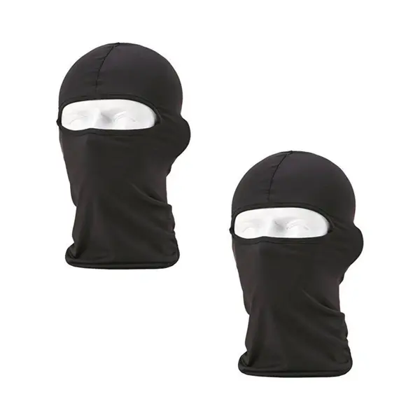Motor Bivakmuts / Balaclava Zwart - 2 Stuks - One Size thumbnail