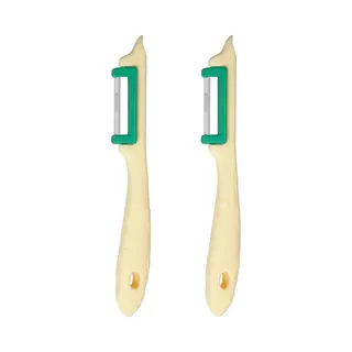 RÖR Solingen Groente-, Fruit- En Aspergeschiller – Ergonomisch & Duurzaam – Crème – Rechtshandig – 2 Stuks