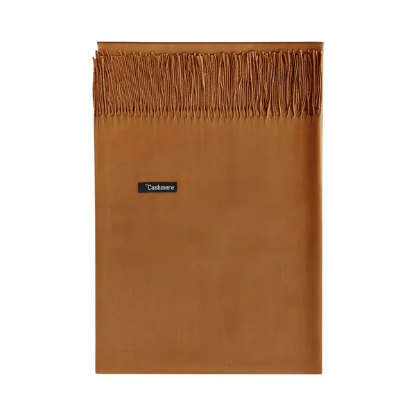 Sjaal - Cashmere - Camel - Bruin - Winter - Lente - Zomer - Shawl - Omslagdoek - Dames - Kado thumbnail