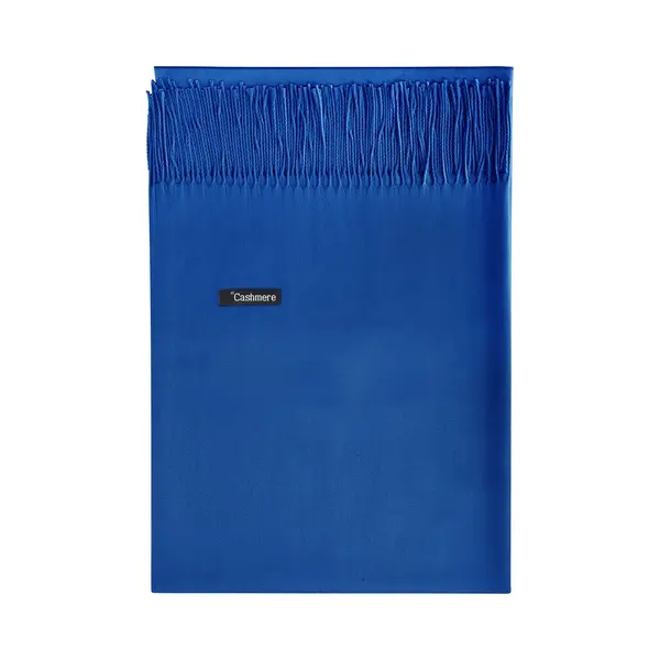 Cashmere - Sjaal - Blauw - Helderblauw - Winter - Lente - Zomer - Shawl - Omslagdoek - Dames - Kado thumbnail
