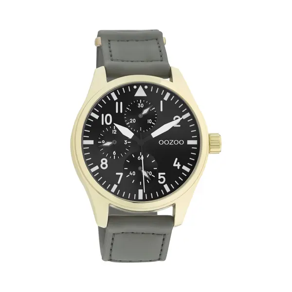 Oozoo Timepieces Herren Uhr - Armbanduhr Herren Mit 21mm Breites Nylon Armband | Hochwertige Uhr Für Männer - Edle Analog Herrenuhr In Rund C11008 thumbnail