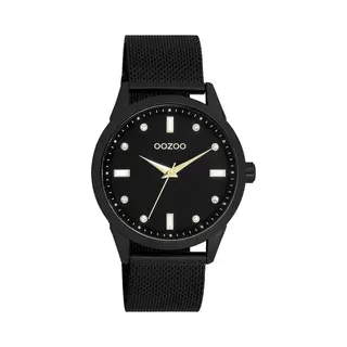 Oozoo Timepieces Women's Watch, Women's Watch With Leather Strap, High-Quality Watch For Women, Elegant Analogue Women's Watch In Round, Black /