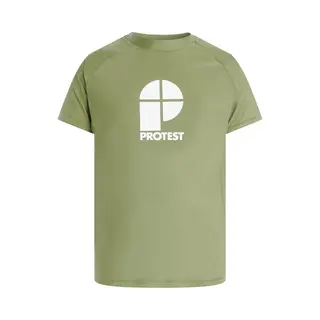 Protest PRTCater – Uv Shirt Heren – Korte Mouwen – Ronde Hals – Wit