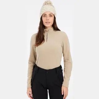 Protest, Damen, Pullover, 1/4 Zip Top Mutez, Beige, (40, L)