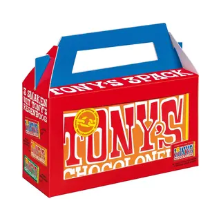 Tony's Chocolonely Chocoladecadeau - Geschenkdoos - Verjaardag - 3 Repen - Fairtrade