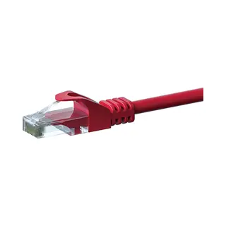 Danicom Cat 6 Netzwerkkabel U/Utp - 0, 50 Meter - Rot - Cca, Poe, Ethernet, Lan, Patchkabel, Datenkabel, RJ45 - Für Serverschränke, Switches,