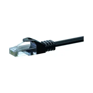 Danicom Cat 6 Netzwerkkabel U/Utp - 3 Meter - Schwarz - Cca, Poe, Ethernet, Lan, Patchkabel, Datenkabel, RJ45 - Für Serverschränke, Switches,