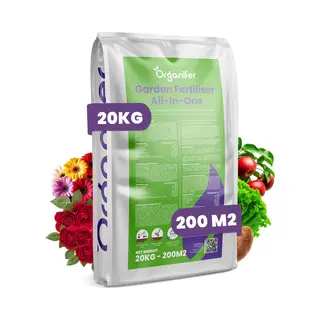 Tuinmest All-In-One (20Kg – Voor 200m2) Professionele Meststof Voor Alle Planten En Gewassen In Siertuin, Moestuin En Boomgaard - Organifer