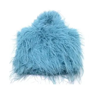 Handtas – Tas – Schoudertas – Afsluiten – Knuffelbaar - Fluffy – Blauw – Hip – Trendy – Tijdloos – Chique – Cadeau – Geschenk
