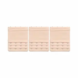 Kelerino. Bh Verlengstuk 4 Haaks Elastisch - 3Pack - Beige