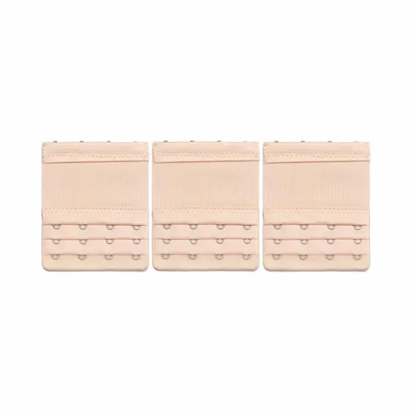 Kelerino. Bh Verlengstuk 4 Haaks Elastisch - 3Pack - Beige thumbnail