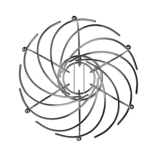 Aa Commerce Metalen Design Fruitschaal - Fruitkom Wire Mand Kom Groot - Fruitmand Rvs/Chroom
