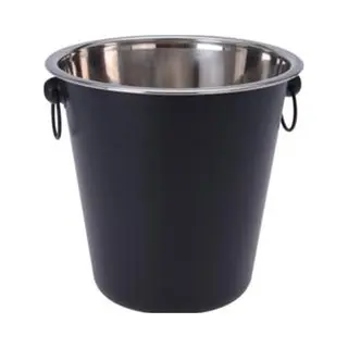 A.k.a. Champagnekoeler - Rvs - Mat Zwart - Ø 22 Cm