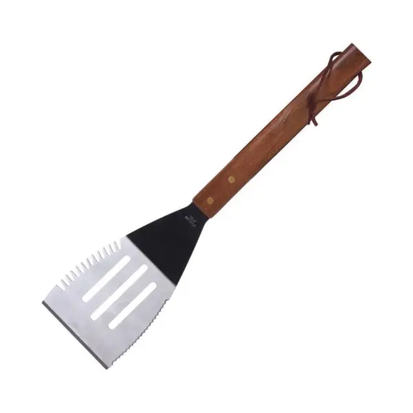 big Jeff Barbecuespatel Met Houten Handvat Zilver/bruin 41 Cm thumbnail