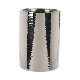 Koopmann International B.V. Weinkühler 12 X 18 Cm, Silber, Edelstahl Gehämmert
