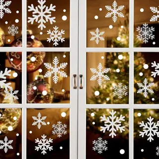 Giftmas Kerst Raamstickers– Raamstickers – Kerst Stickers – Raamstickers Kinderen – Kerstversiering Voor Binnen - Kersdecoratie - 45 Stuks