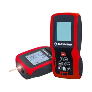 Jackmend Professionele Laserafstandmeter Met 50 Meter Bereik - Inclusief Gratis Beschermhoes En Batterijen - Laser Afstandsmeter Voor Afstand / Volume
