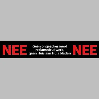 Nee Nee Sticker Brievenbus - 140 X 25 Mm
