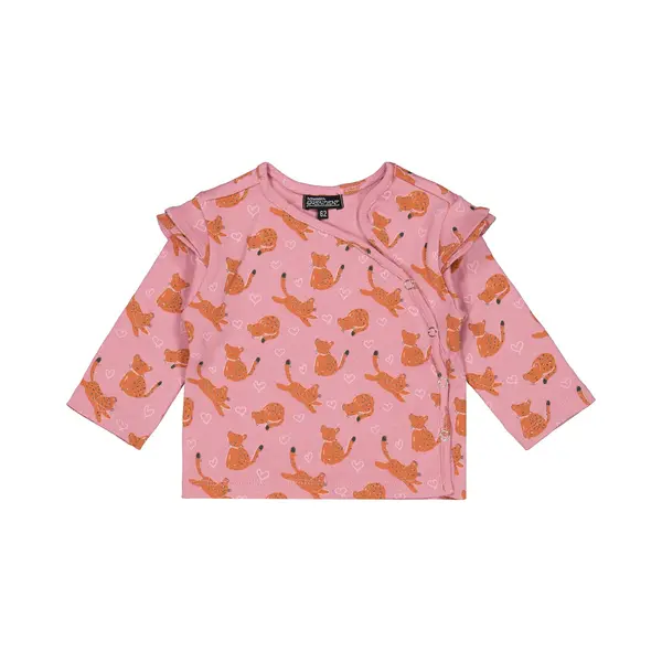 4PRESIDENT Newborn T-shirt - Leopard Aop - Maat 62 - Baby T-shirts - Newborn Kleding thumbnail