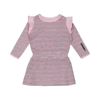 4PRESIDENT Meisjes Jurk - Stripe Aop Pink - Maat 62 - Meisjes Jurken