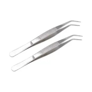 Mmobiel 2x Multifunctionele Roestvrij Stalen Pincet 12cm - Hobby Tuinieren, Koken