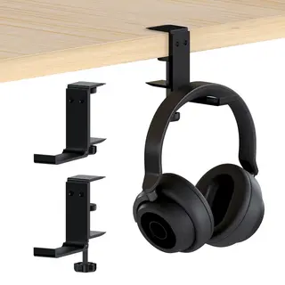 Headset Halterung, Faltbare Kopfhörer Ständer By Mmobiel, Kopfhörer Halter Haken Schreibtisch - Verstellbare Klemme, Universal Passend & Platz
