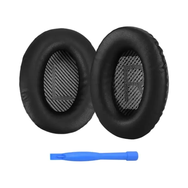 Mmobiel Ear Pads Replacement For Bose QuietComfort 35 (QC35) / Bose Quiet Comfort 35 Ii (QC35 Ii) Over-ear Headphone Protein Pu Ear Pad Cushions - thumbnail