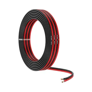 Mmobiel 16 Gauge Electrical Wire Parallel - 16 Awg 32.8ft / 10m - Tinned Copper Cable - 2 Conductor For Automotive Wire - Led Strips, Audio/Speaker