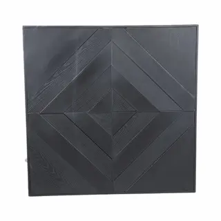 Ptmd Collection Ptmd Mixa Wandpaneel - 120 X 1 X 120 Cm - Ijzer - Zwart