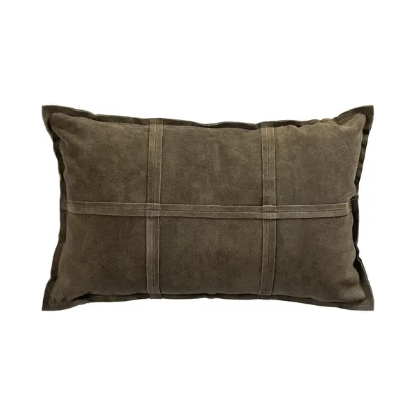 Ptmd Collection Ptmd Sierkussen Cobie - 60x8x40 Cm - Suede - Groen thumbnail