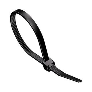 Allteq Altq-Kb-340-B kabelbinder Haak & lus kabelbinder Kunststof Zwart 50 stuk(s)