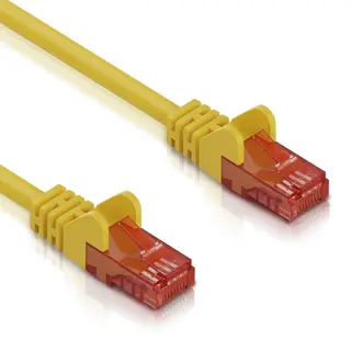Allteq Altq-UTP6-Yel-7.5 netwerkkabel Rood, Geel 7,5 m Cat6 U/Utp (Utp)