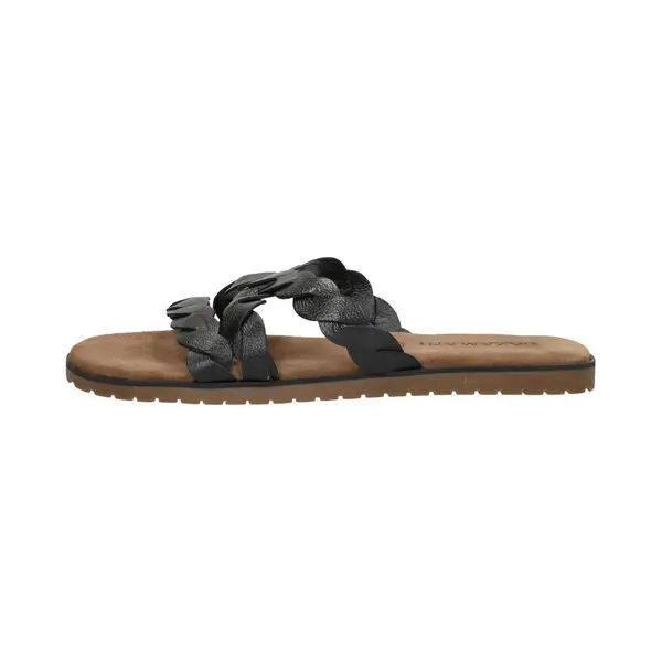 Lazamani Geweven Flipflops, Zwart. thumbnail