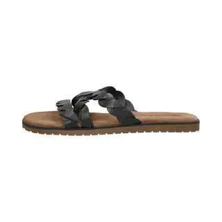 Lazamani - Eden Leren Dames Slippers Black - Maat 40