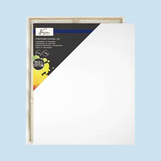 Nassau Fine Art Schildersdoeken Set 12pcs - Formaat 21x29.7 Cm - Voorraadverpakking Voor Creatieve Projecten - Acrylverf - Olieverf - Aquarelverf - Hoge Kwaliteit