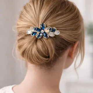 Hairmusthaves Haarklem | Haarclip | Haarspeld | Haarklemmen | Dames | Haarspelden | Haar Patentspeld | Haarklemmen | Groot | Haarsieraad | Haar Accessoires | Bloem