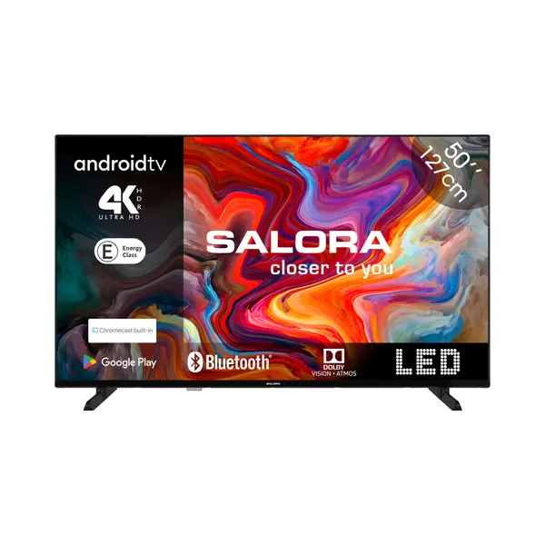 Salora SMART50TV Fernseher 127 cm (50") 4K Ultra Hd Smart-Tv Wlan Schwarz 250 cd/m² thumbnail