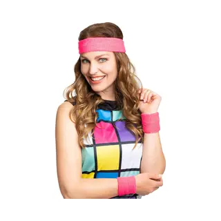Partychimp Set Hoofdband Polsbandjes Voor Bij Carnavalskleding Dames Carnaval Accessoires Foute Party Toppers In Concert 2025 Fout En Stout - Neon