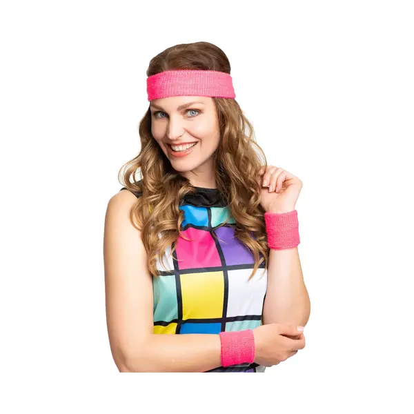 Partychimp Set Hoofdband Polsbandjes Voor Bij Carnavalskleding Dames Carnaval Accessoires Foute Party Toppers In Concert 2025 Fout En Stout - Neon thumbnail