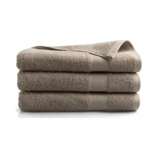 DoubleDry Hotel Badetücher 70 X 140 Cm - 3er-Set - 100% Baumwolle 500 G/m2 - Weich Und Saugfähig - Beige Taupe