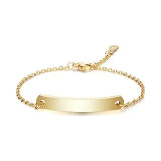 Lgt Jwls Dames Armband Naamplaat Goudkleurig