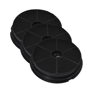 AllSpares Koolstoffilter (3 St.) Voor Afzuigkappen Geschikt Voor Atag ACC917/31028 / Etna 34468 / Pelgrim KF67 (Ø193mm)