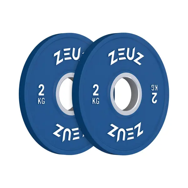 Zeuz Halterschijf 2 Stuks 2 Kg – 4 Kg Gewichten Set – Voor 50 Mm Halter - Metaal & Rubber - 2KG Schijf thumbnail
