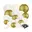 Goud, beige, creme, wit