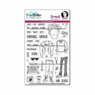 CarlijnDesign Clearstamps A6 - Mooie Mensen Vader - Sara Lindenhols
