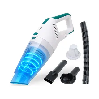 Wellewares - Kruimelzuiger Snoerloos - Handstofzuiger Draadloos - Nat En Droog Zuigen - Groen Wit