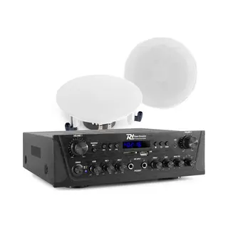 Power Dynamics PV220BT 2 Zonen Soundsystem Mit 2 Deckenlautsprechern