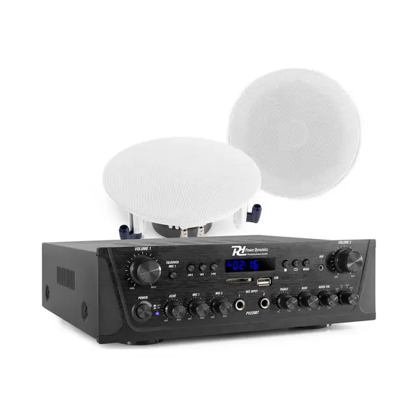 Power Dynamics PV220BT 2 Zonen Soundsystem Mit 2 Deckenlautsprechern thumbnail
